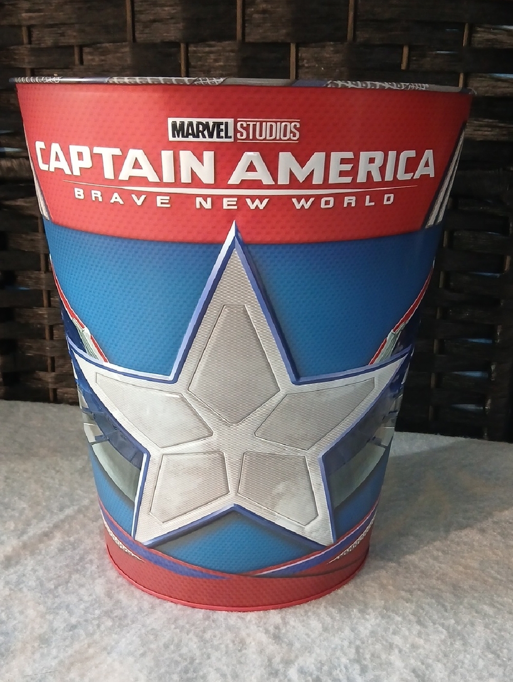 Marvel Studios Captain America Brave New World Movie Popcorn Tin